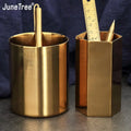 Staxio Foundry Vintage Brass Pen Holder - view 1