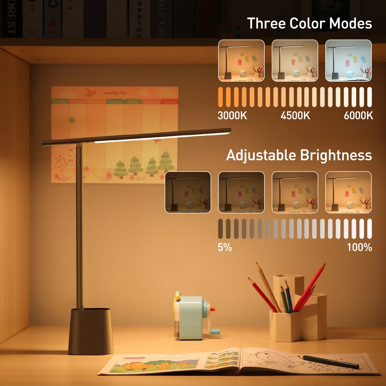 Staxio Solace Dimmable Foldable LED Desk Lamp - view 2