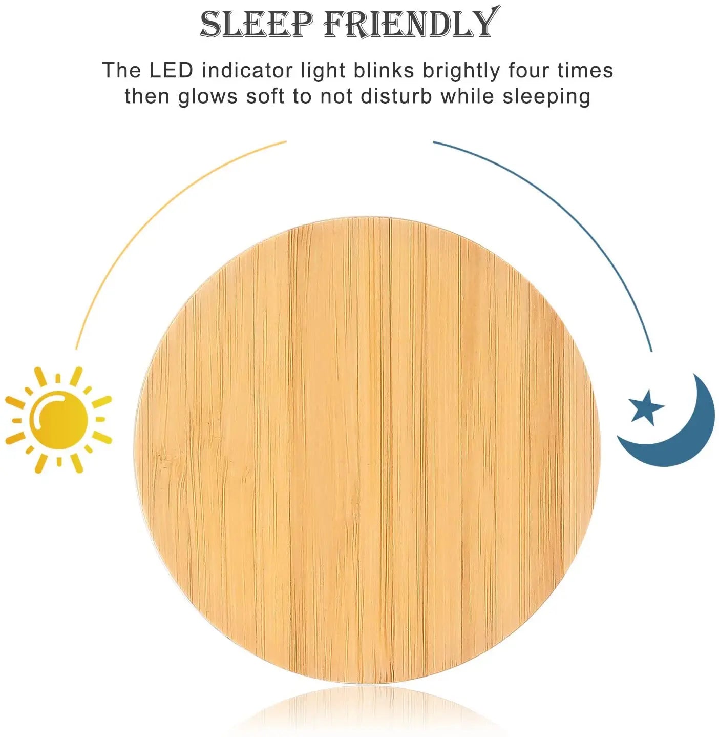 Staxio Kiln Bamboo Qi Wireless Charging Pad - view 5