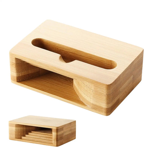 Staxio Alder Acoustic Wood Phone Amplifier Stand - view 1