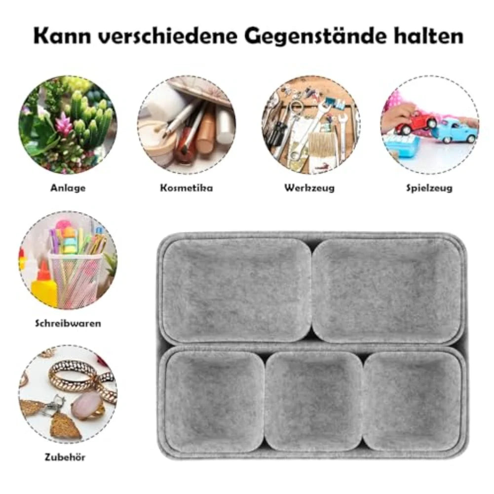 Staxio Feltworks 8-Piece Felt Organizer Box Set - view 5