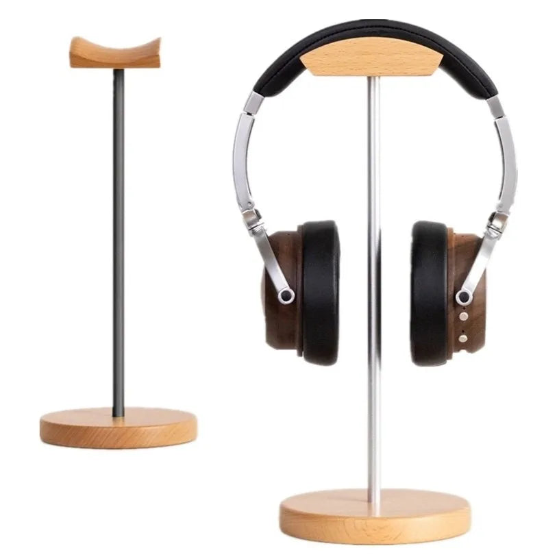 Staxio Forge Walnut and Aluminum Headphone Stand - view 1