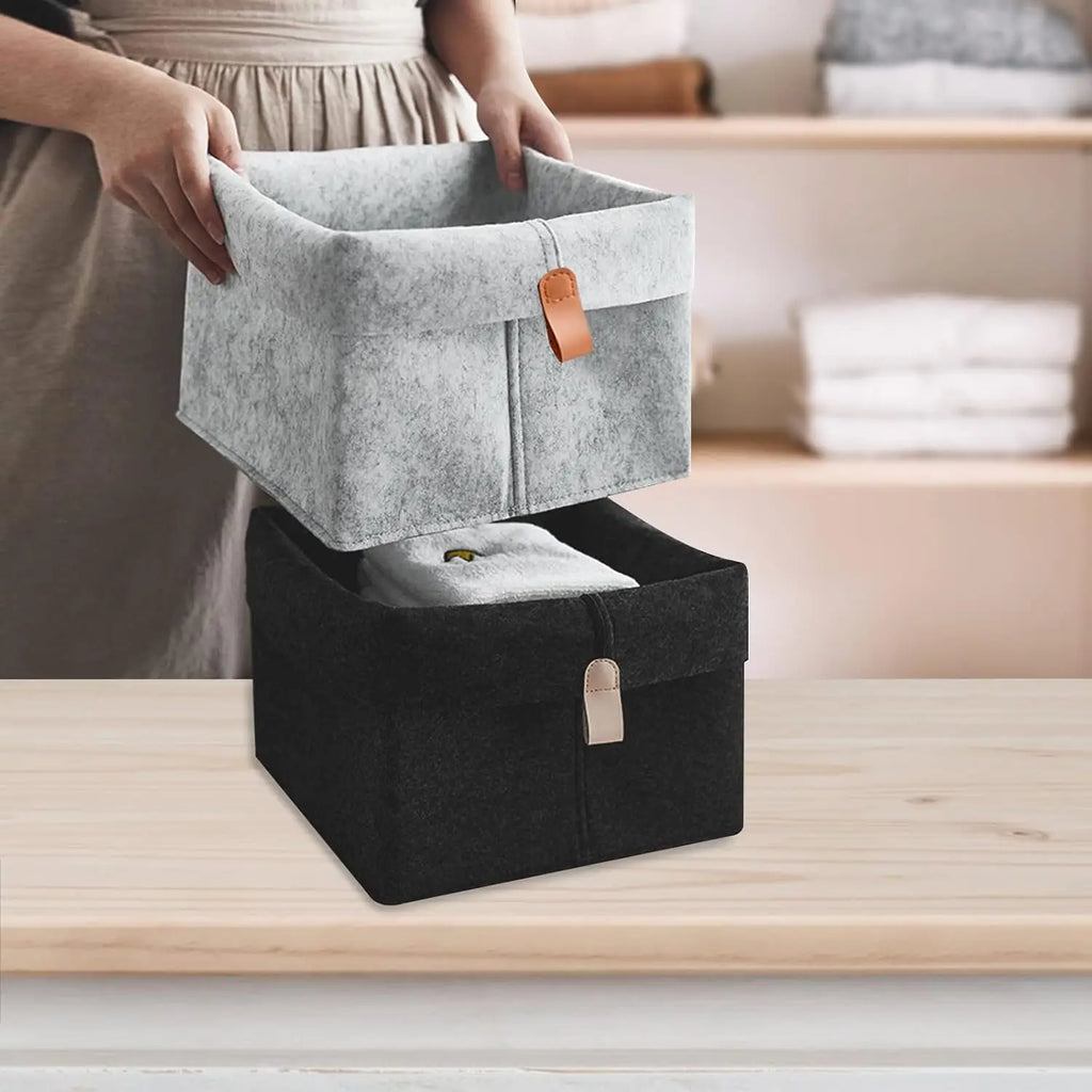Staxio Muse Soft-Sided Felt Storage Bin - view 3