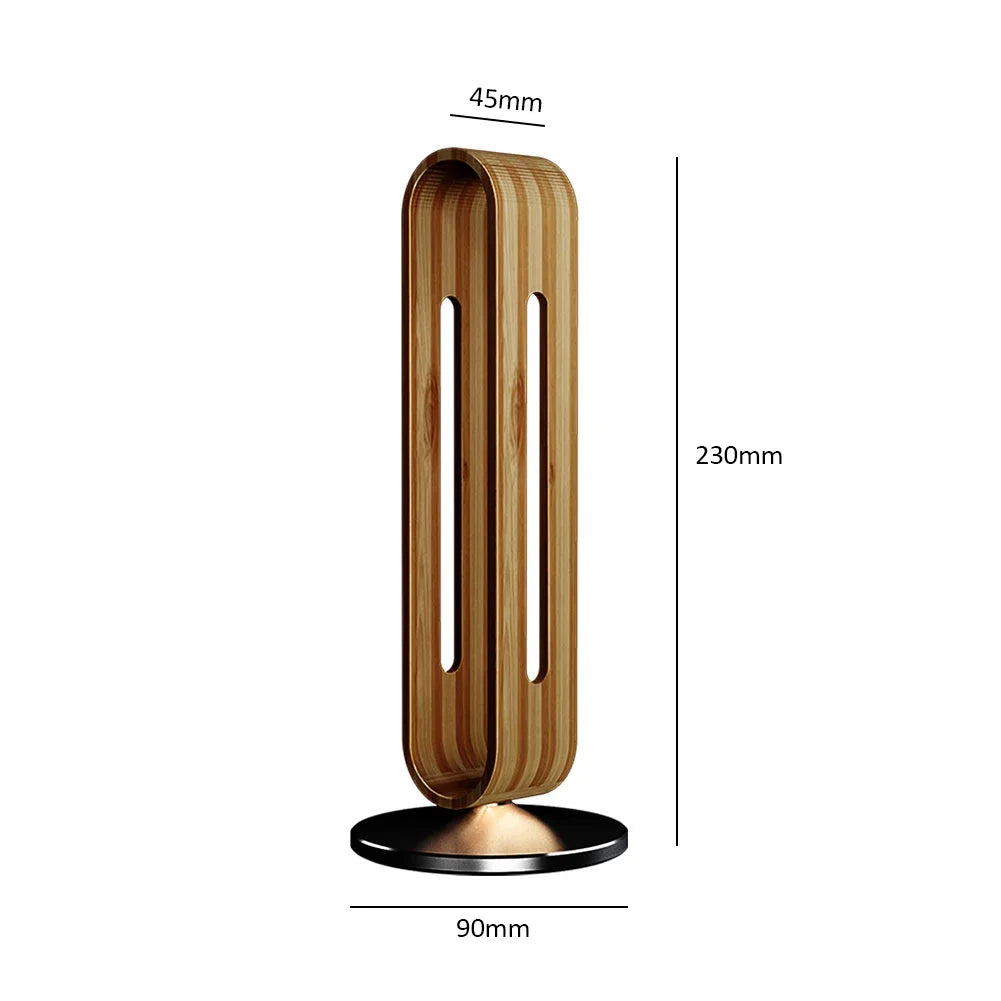 Staxio Axis Bamboo and Aluminum Headphone Stand - view 6