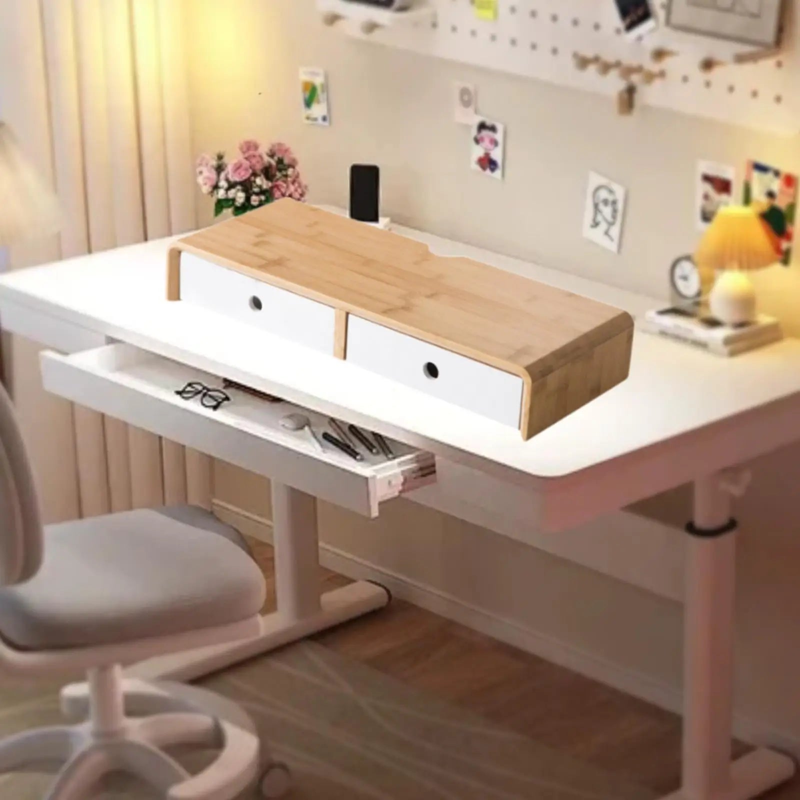 Staxio Grove Bamboo Monitor and Laptop Stand - view 4