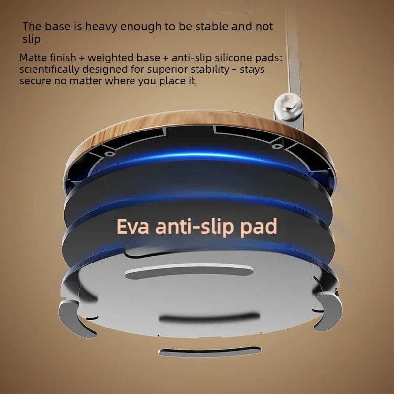 Staxio Heartwood Rotating Walnut Phone Stand - view 2