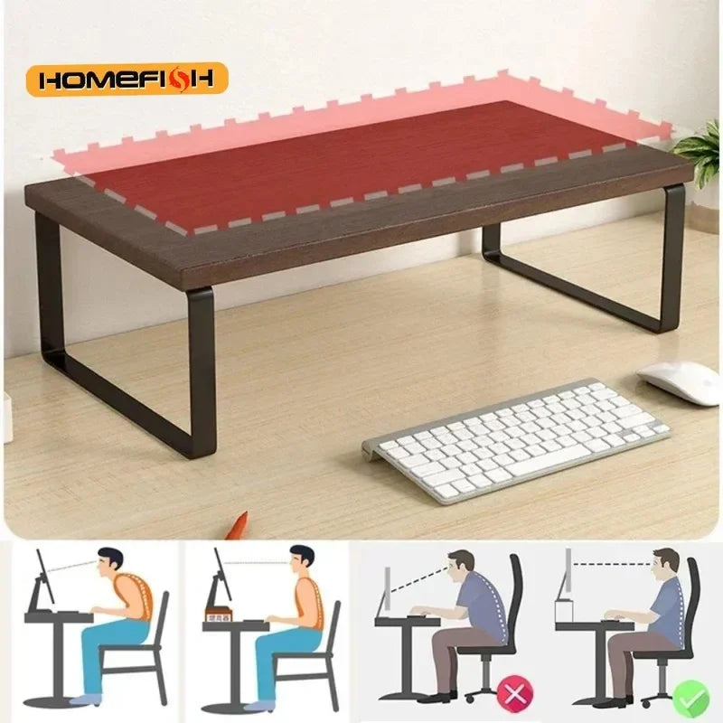 Staxio Keel Elevated Monitor Stand with Storage - view 4