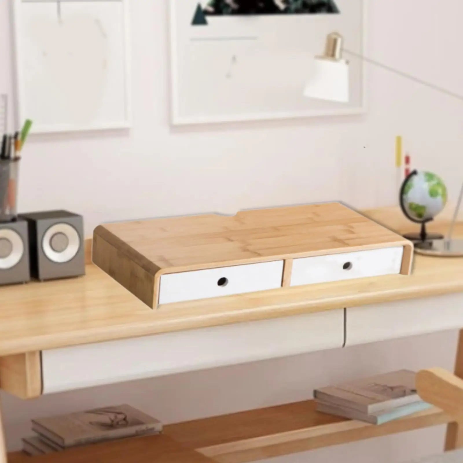Staxio Grove Bamboo Monitor and Laptop Stand - view 3