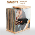 Staxio Timber Desktop Record Display Rack - view 1