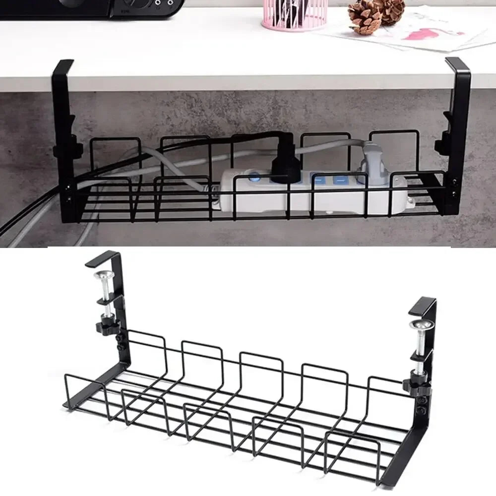 Staxio Conduit Clamp-On Under-Desk Cable Tray - view 2