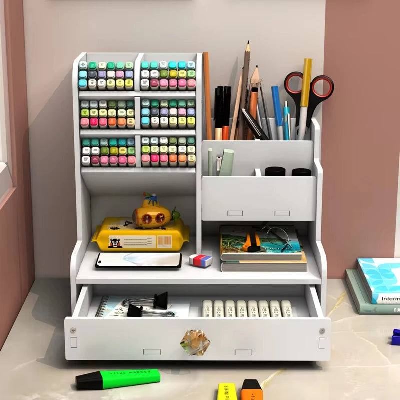 Staxio Grove Tiered Wooden Stationery Shelf - view 5