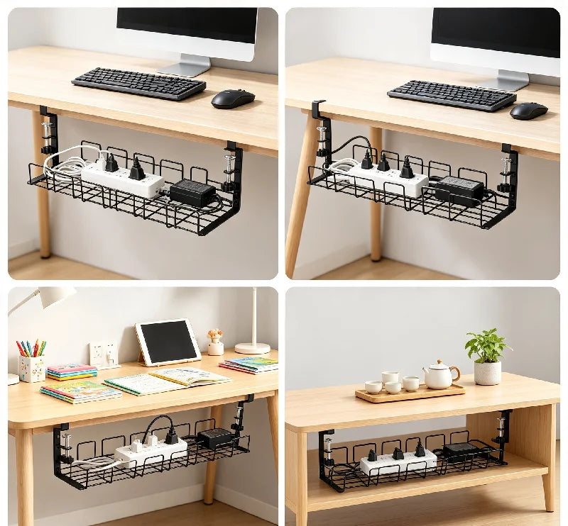 Staxio Conduit Clamp-On Under-Desk Cable Tray - view 1