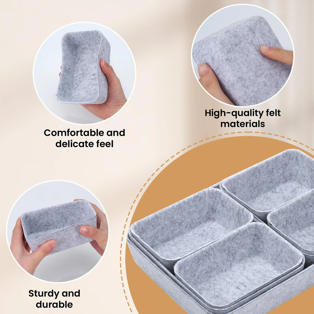 Staxio Loft 7-Piece Felt Drawer Organizer Set - view 3
