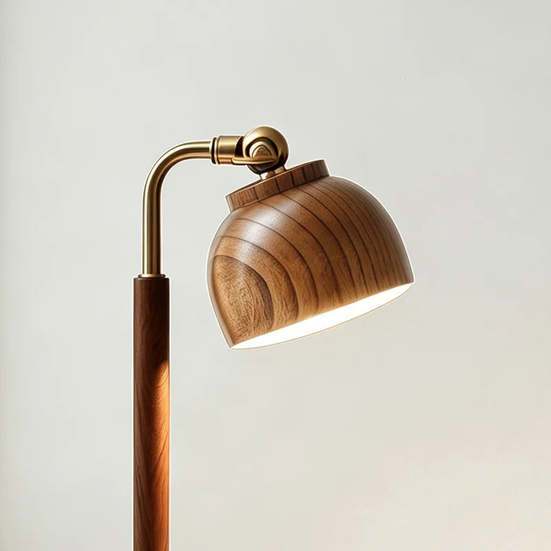 Staxio Lumen Walnut Wireless-Charging Desk Lamp - view 4