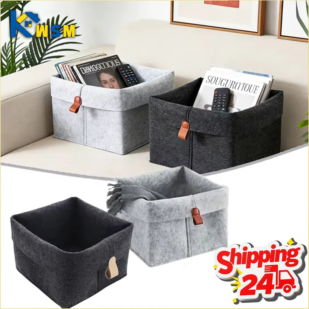 Staxio Muse Soft-Sided Felt Storage Bin - view 1