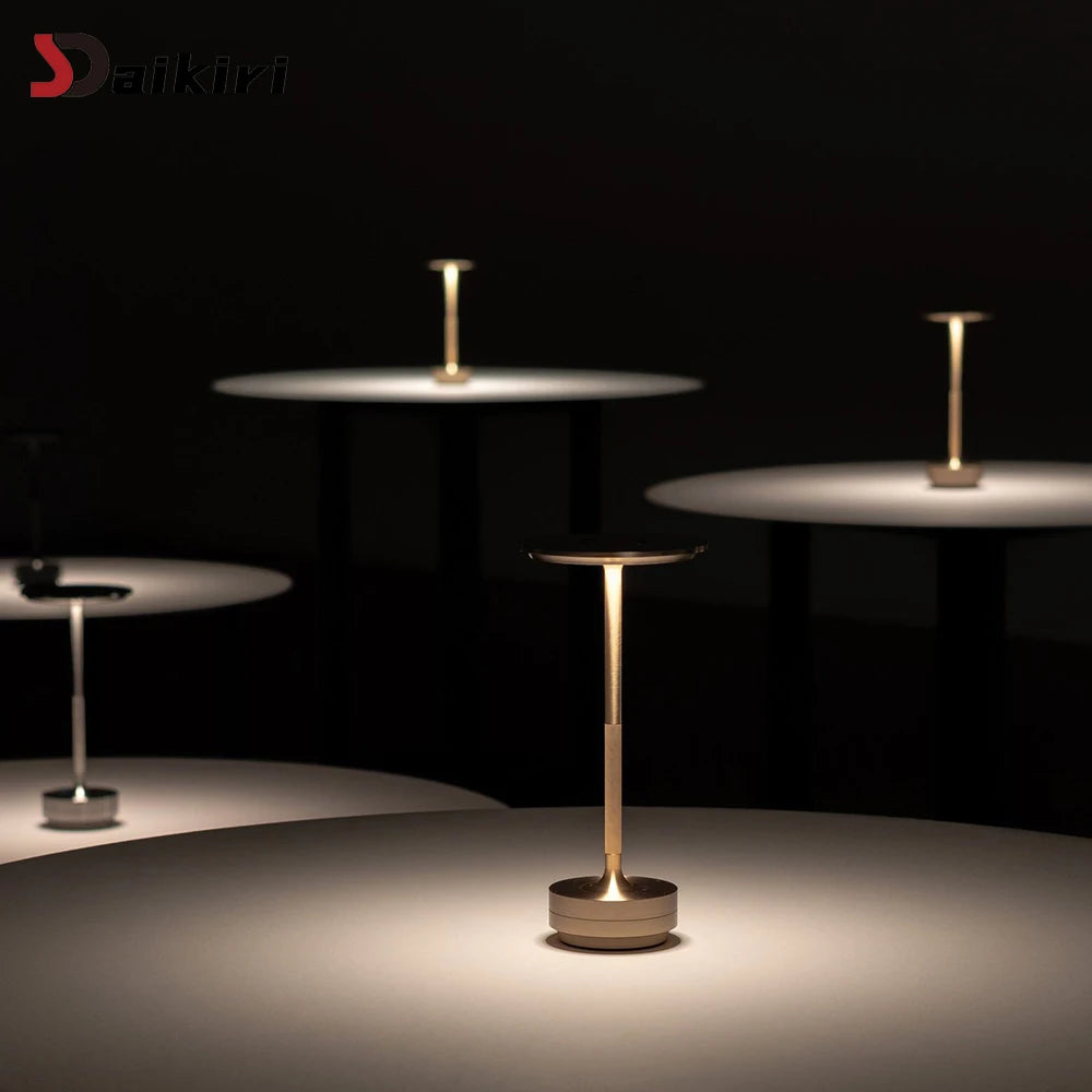 Staxio Halo Dimmable Aluminum Touch Desk Lamp - view 5