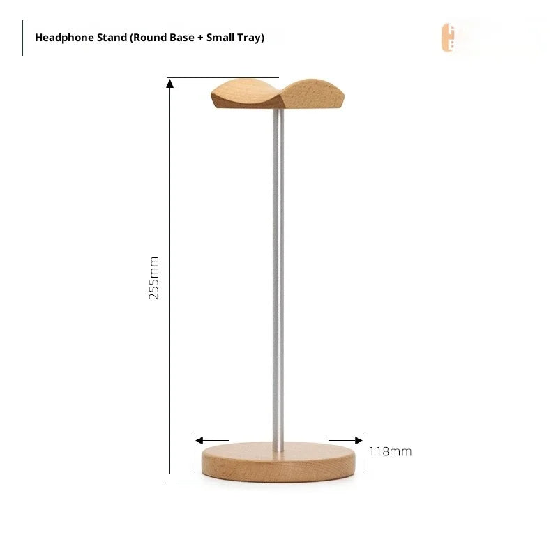 Staxio Forge Walnut and Aluminum Headphone Stand - view 5