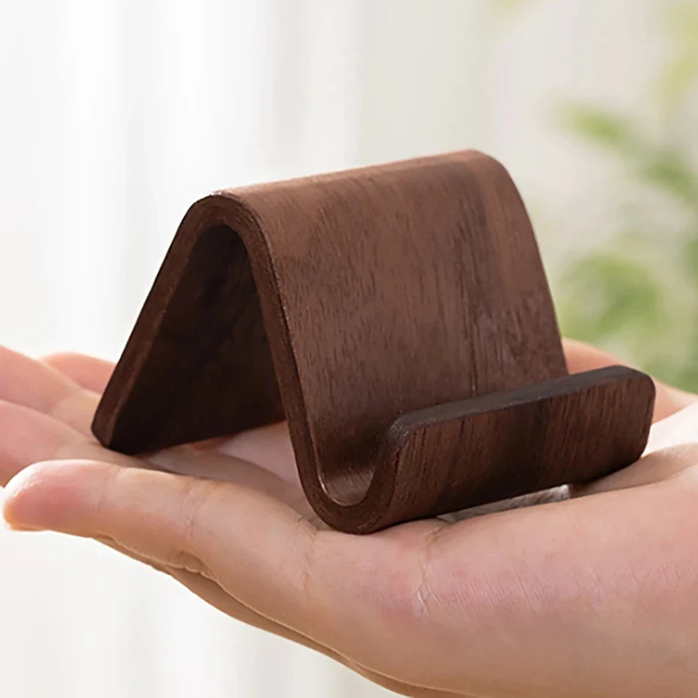 Staxio Grove Solid Wood Phone and Card Stand - view 6