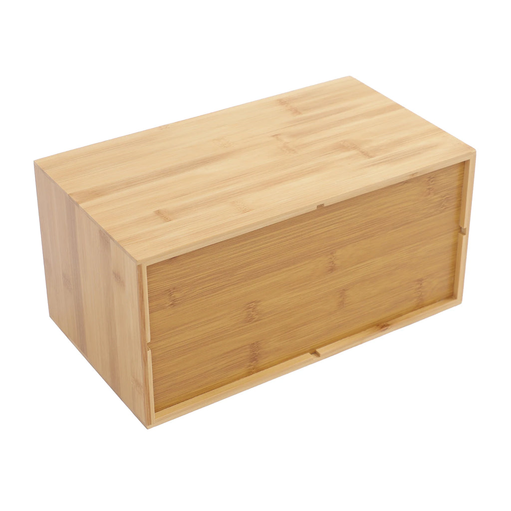 Staxio Reed Four-Drawer Bamboo Desk Chest - view 5