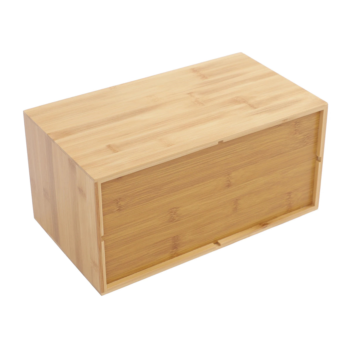 Staxio Reed Four-Drawer Bamboo Desk Chest - view 5