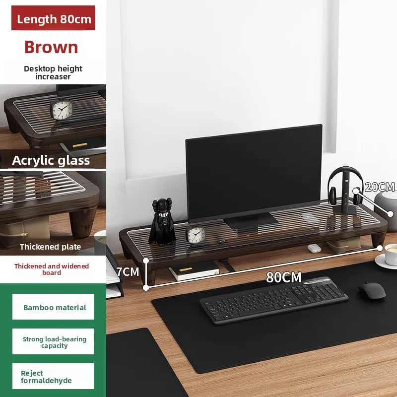 Staxio Grove Adjustable Bamboo Desk Riser - view 6