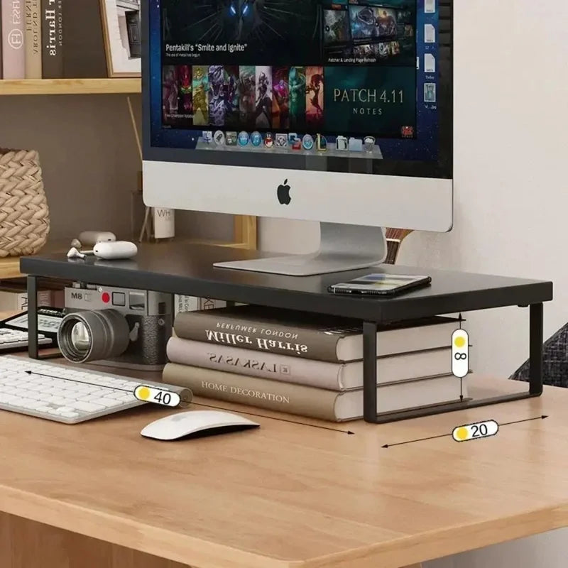 Staxio Keel Elevated Monitor Stand with Storage - view 6