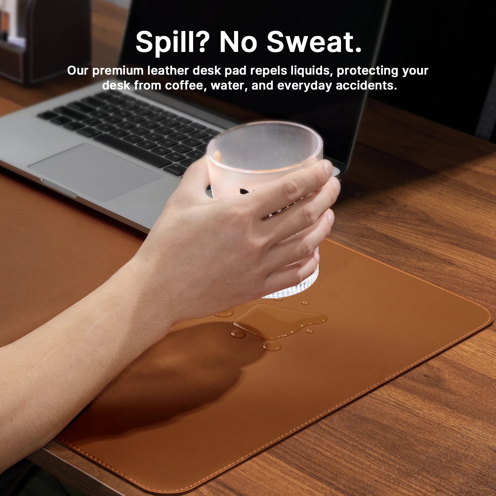 Staxio Cordoba Non-Slip Vegan Leather Desk Pad - view 4