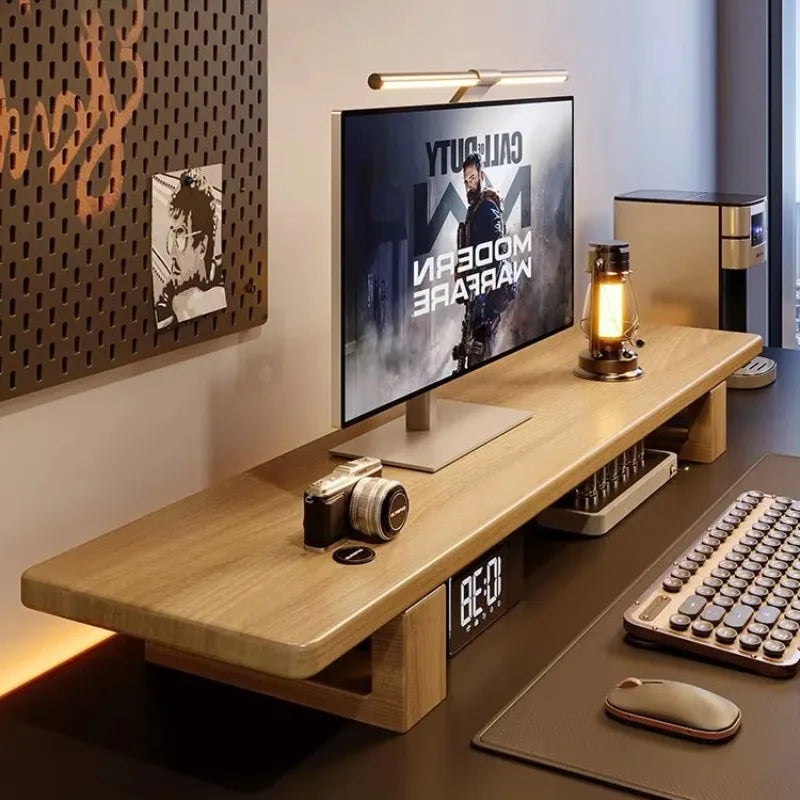 Staxio Timber Long-Span Wooden Monitor Riser - view 2