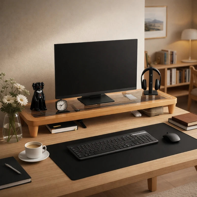 Staxio Grove Adjustable Bamboo Desk Riser - view 1