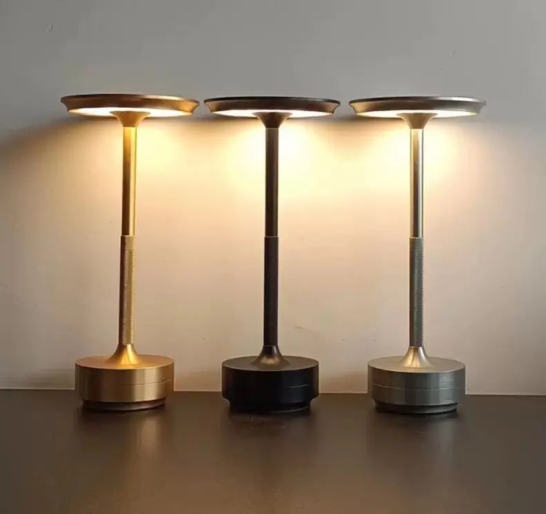 Staxio Halo Dimmable Aluminum Touch Desk Lamp - view 6