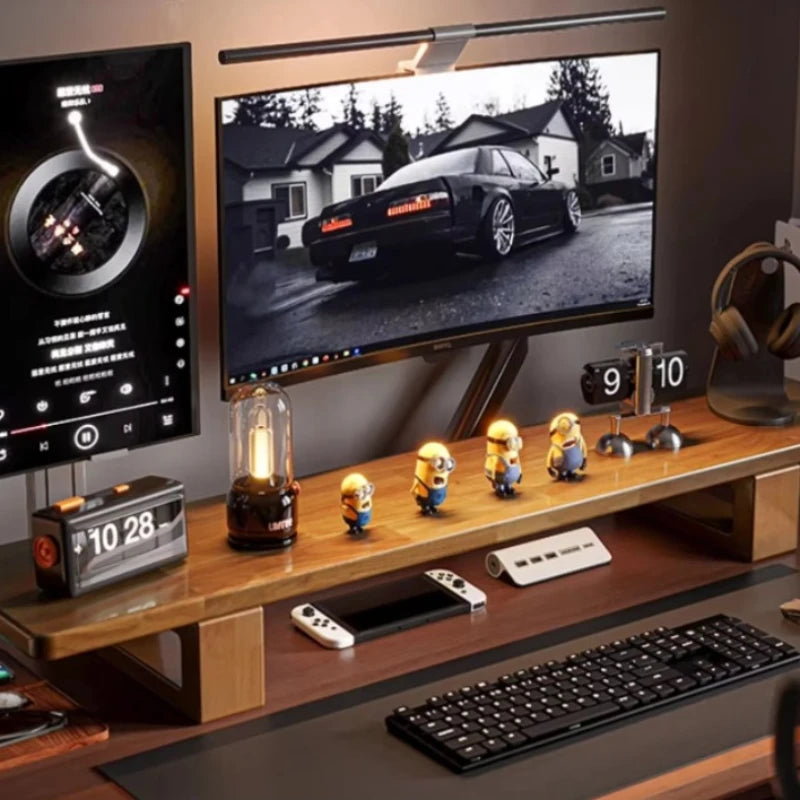 Staxio Timber Long-Span Wooden Monitor Riser - view 1