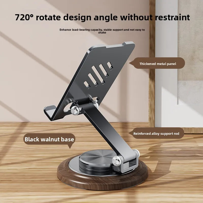 Staxio Heartwood Rotating Walnut Phone Stand - view 4