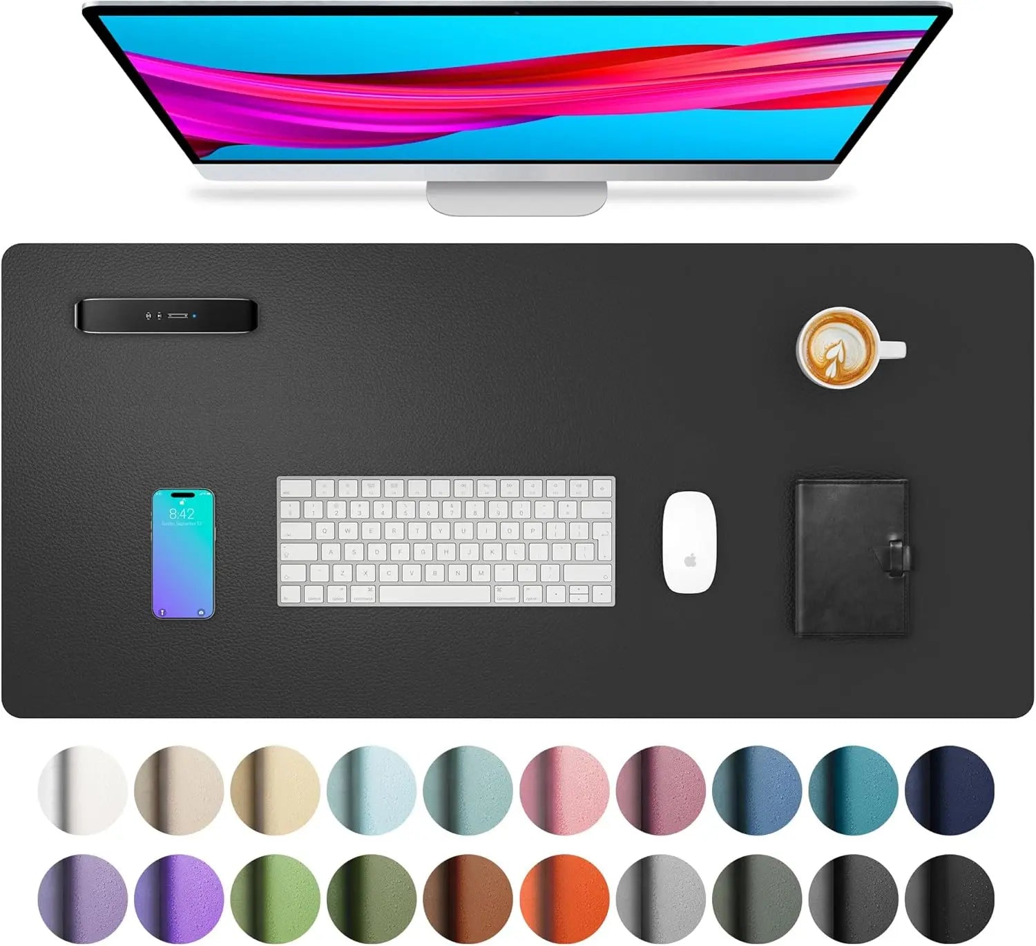 Staxio Verge Waterproof Wipe-Clean Desk Pad - view 2