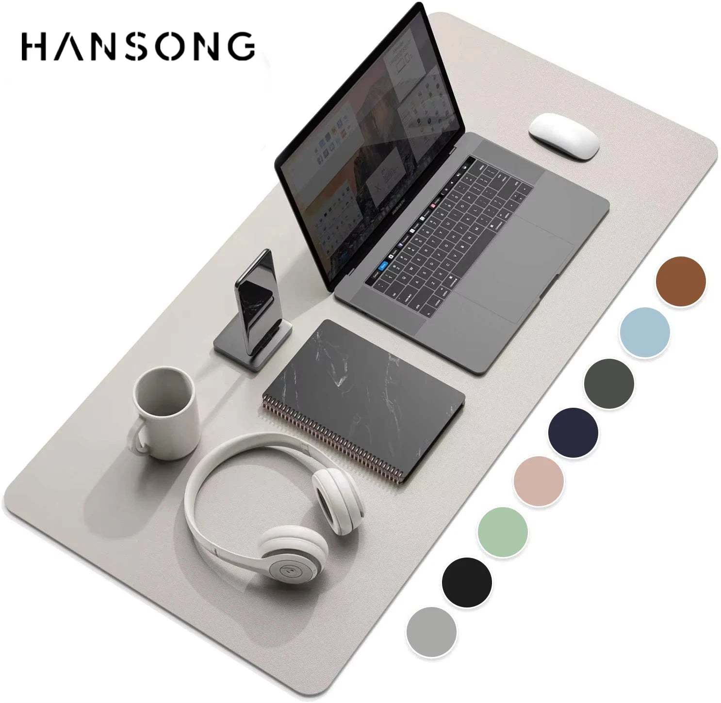 Staxio Cordoba Waterproof Vegan Leather Desk Mat - view 1