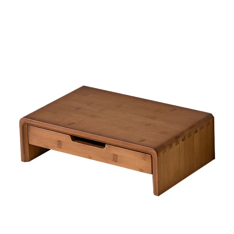 Staxio Kiln Bamboo Monitor Riser with Drawer - view 6