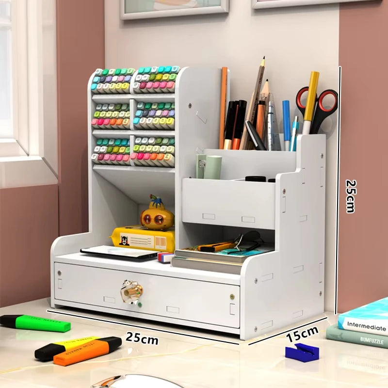 Staxio Grove Tiered Wooden Stationery Shelf - view 6