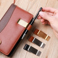 Staxio Foundry Brass and Steel Pen Clip - view 1