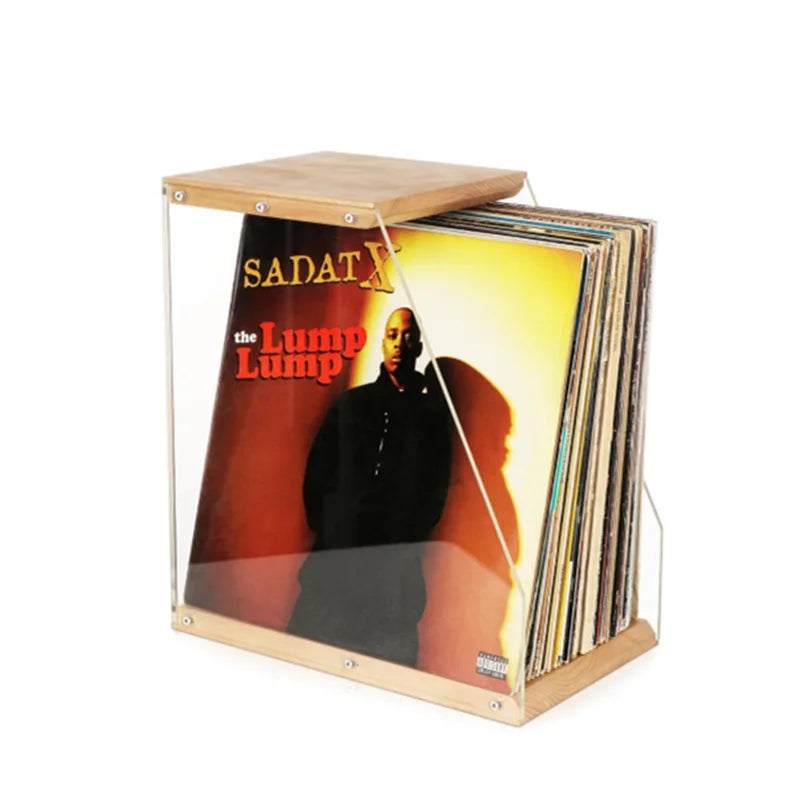 Staxio Timber Desktop Record Display Rack - view 5