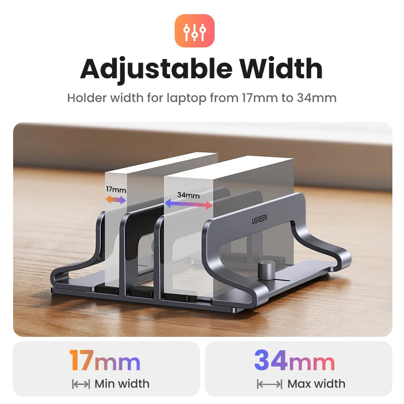 Staxio Axis Triple-Slot Aluminum Laptop Stand - view 3