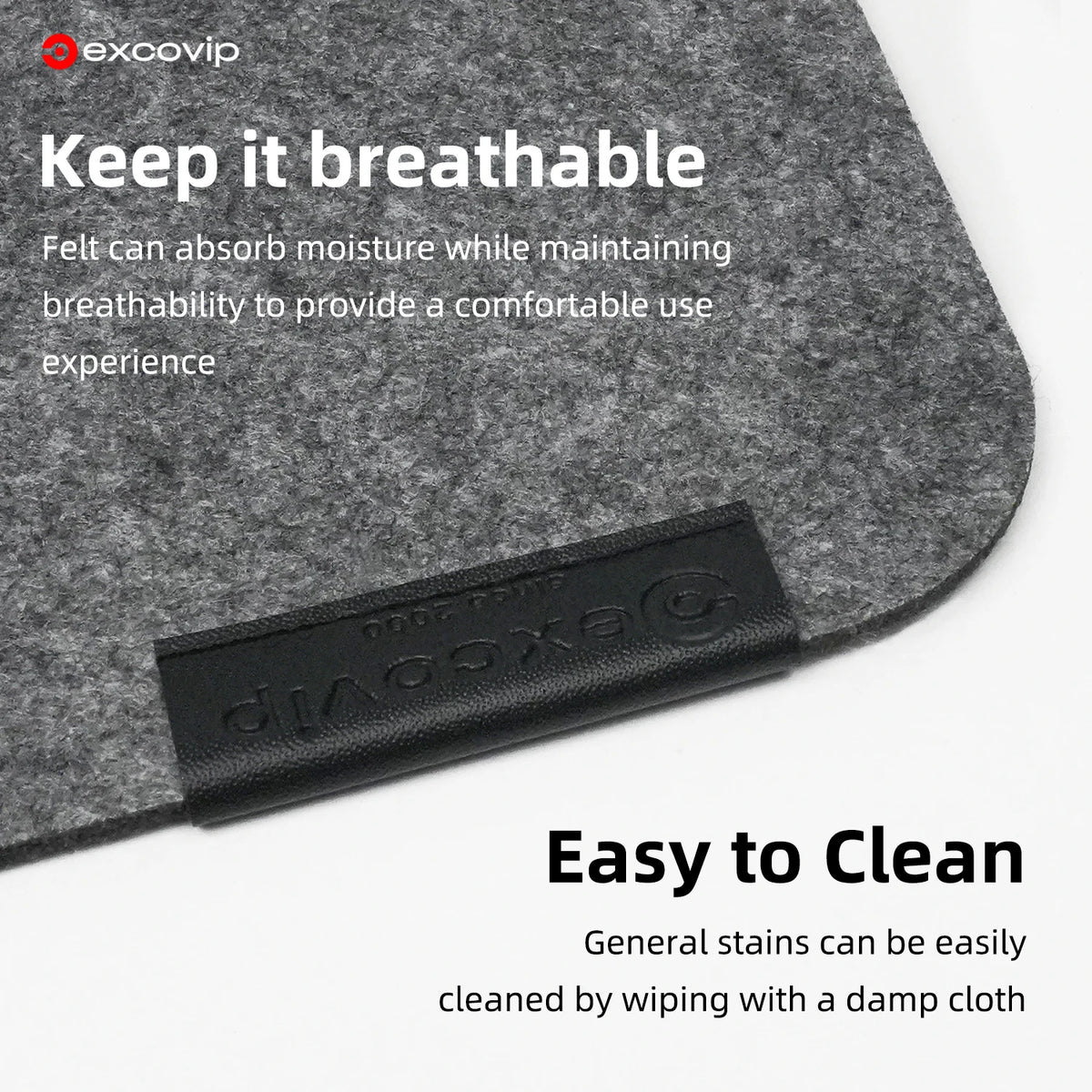 Staxio Quiet Wide-Format Felt Desk Mat - view 4