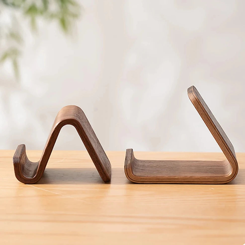 Staxio Grove Solid Wood Phone and Card Stand - view 5