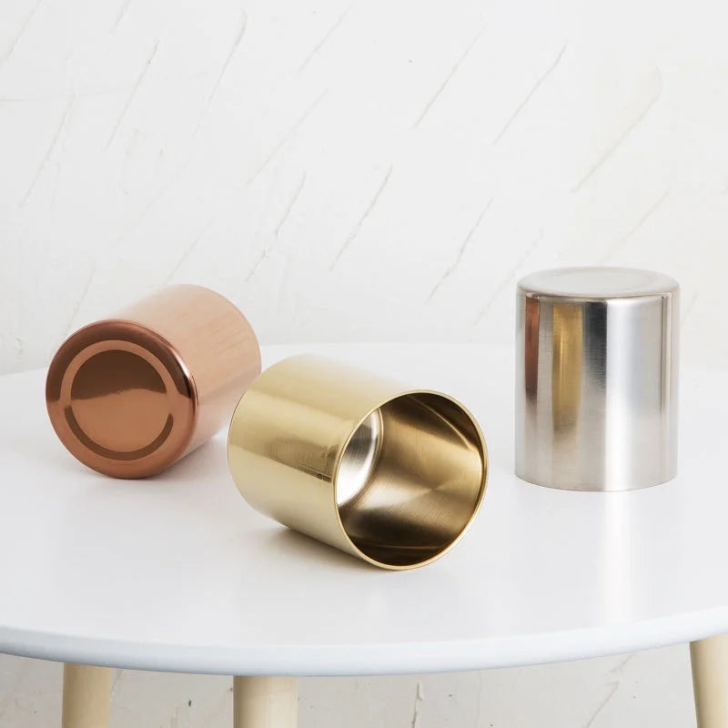 Staxio Foundry Round Brass Pen Holder - view 4