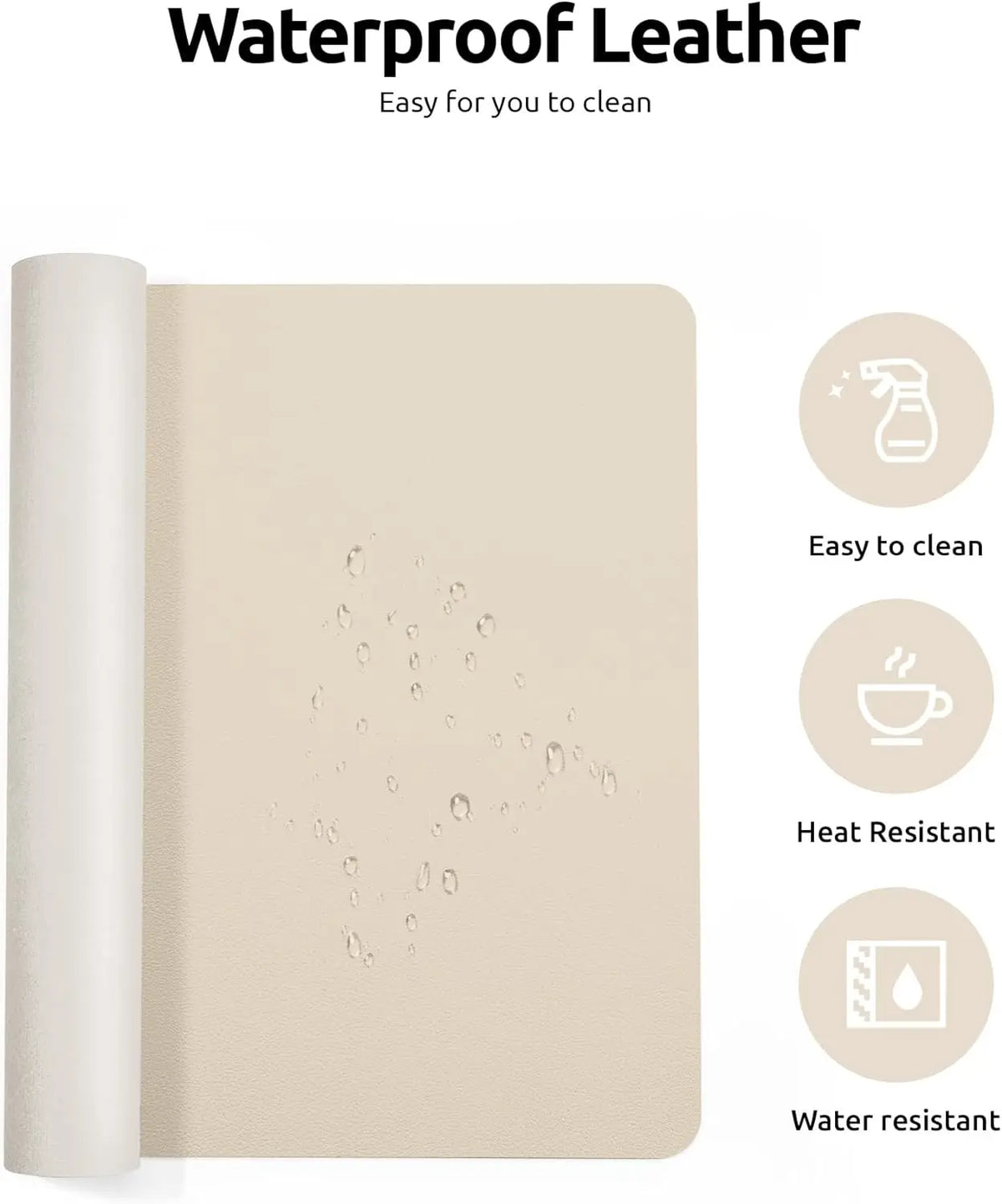 Staxio Nomad Vegan Leather Desk Mat - view 4