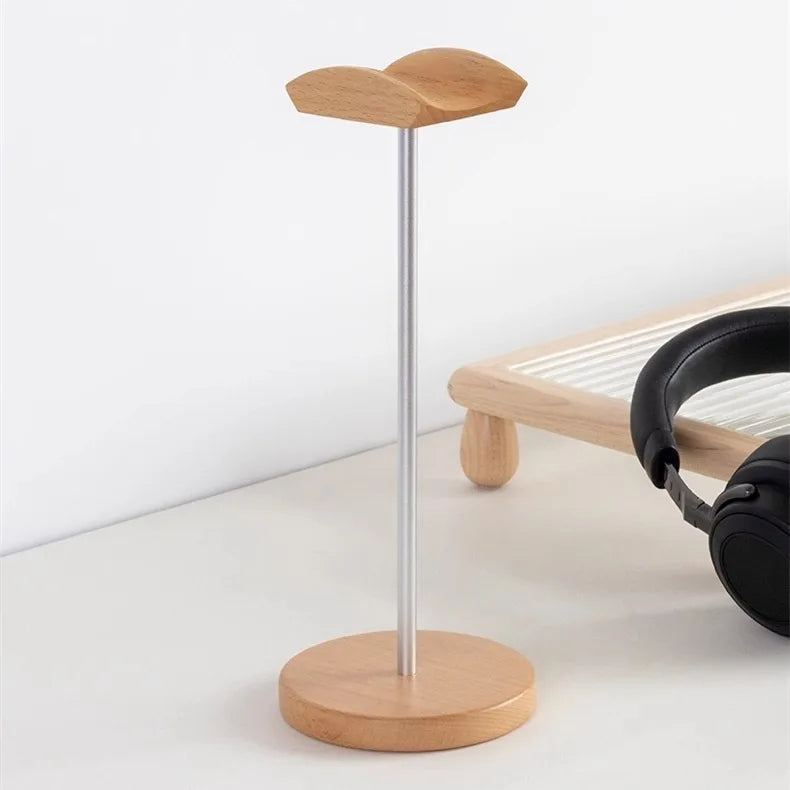 Staxio Forge Walnut and Aluminum Headphone Stand - view 2