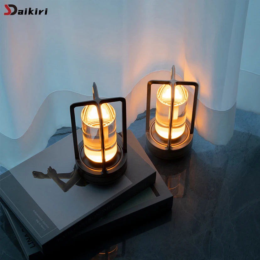 Staxio Lumen Rechargeable Crystal Touch Table Lamp - view 1