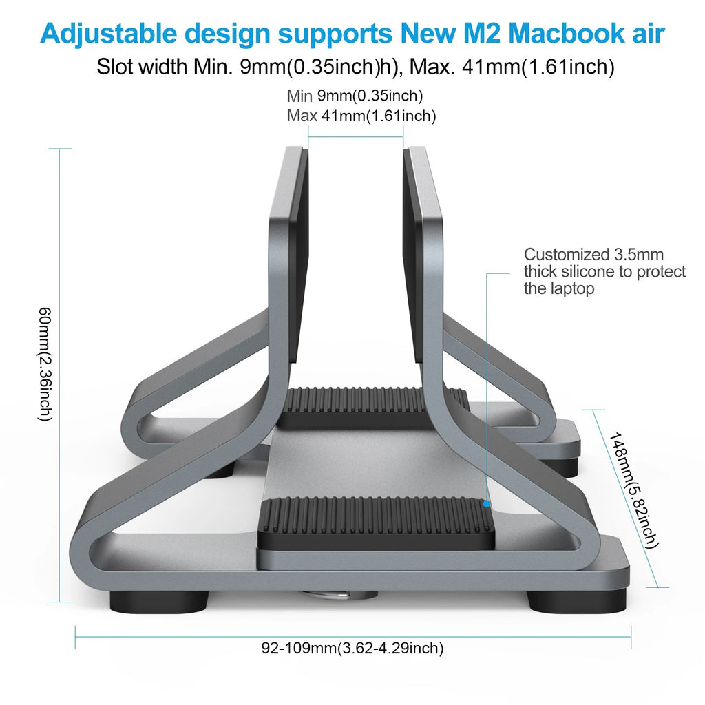Staxio Axis Adjustable Aluminum Laptop Dock - view 3