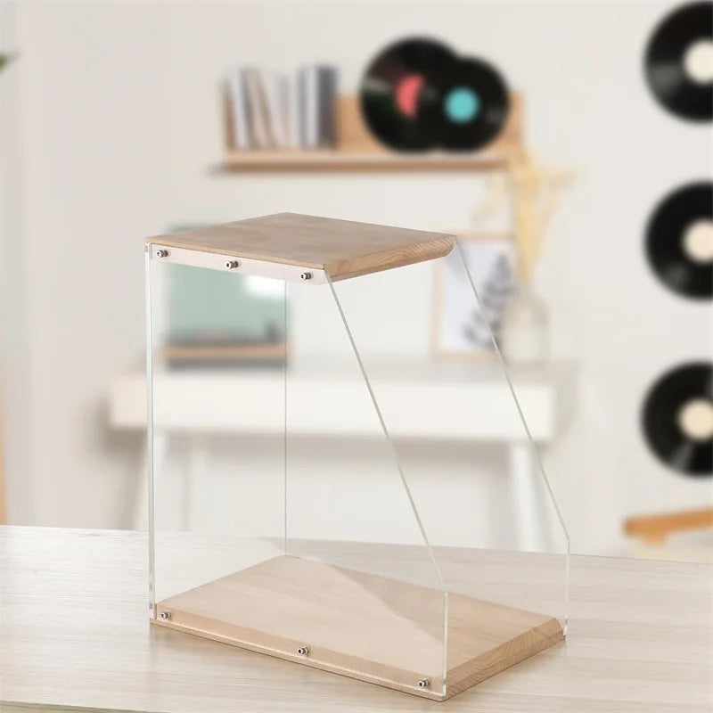 Staxio Timber Desktop Record Display Rack - view 2