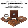 Staxio Halo Walnut Wireless Charging Night Light - view 1