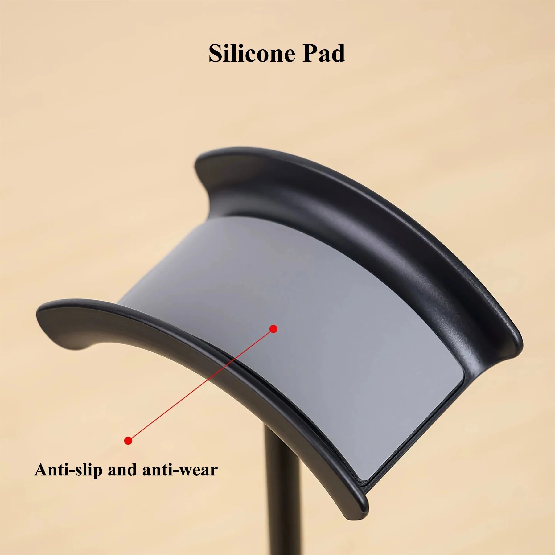 Staxio Anodex Weighted-Base Aluminum Headset Stand - view 4