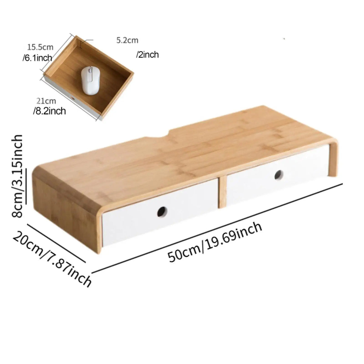 Staxio Grove Bamboo Monitor and Laptop Stand - view 6